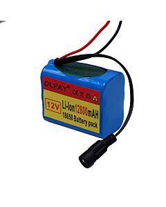 3S2P 12V 12800mAh 18650 Li-ion Rechargeable Batteries With BMS Lithium Battery Packs Protection Board 