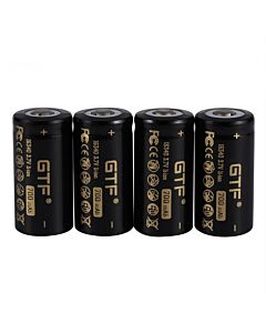 GTF 16340 700mAh 3.7V Li-Ion Rechargeable Battery For LED Flashlight (4 pcs)