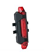 5LEDs USB Rechargeable Waterproof Mountain Bike Taillight