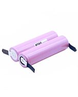 2pcs LiitoKala 26F 18650 3.7V 2600mAh Rechargeable Battery + DIY Nickel