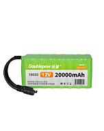Doublepow 12V 18650 20000mAh 3S8P Li-Ion Battery with DC Plug For LED Light Electronic Devices