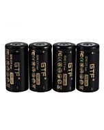 GTF 16340 700mAh 3.7V Li-Ion Rechargeable Battery For LED Flashlight (4 pcs)