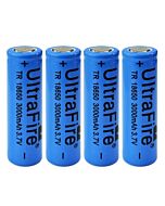 3.7V 18650 3000mah Li-ion Rechargeable Power Battery (4pcs)