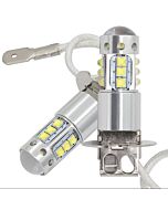 2PCS H3 16SMD 80W LED Fog LIght, Daytime Running Light , LED Tail Lights Bulb