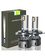 Three Color LED Car Headlight, 2PCS H7 H4 H3 H1 9005 9006 H11/9/8 55W 12000LM 12V 6000K Car Bulbs