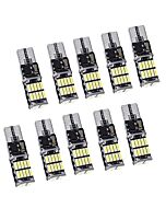 T10 W5W LED Canbus Bulbs, 10PCS 4014 26SMD 168 Parking Signal Lamps